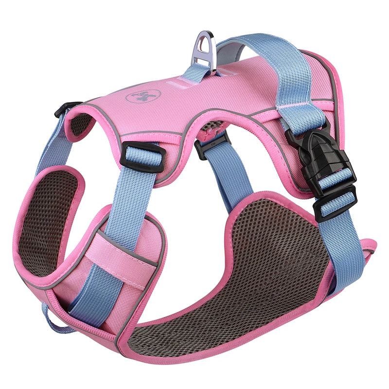 reflective no-pull dog harness, view 2 - MRSLM