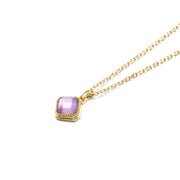Japanese vintage amethyst necklace, view 4 - MRSLM