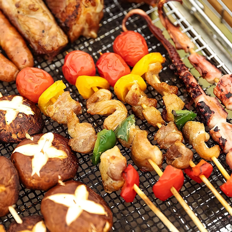 Reusable non-stick BBQ grill mat, view 4 - MRSLM