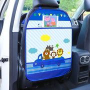 cartoon car seat back protector with storage organizer, view 3 - MRSLM
