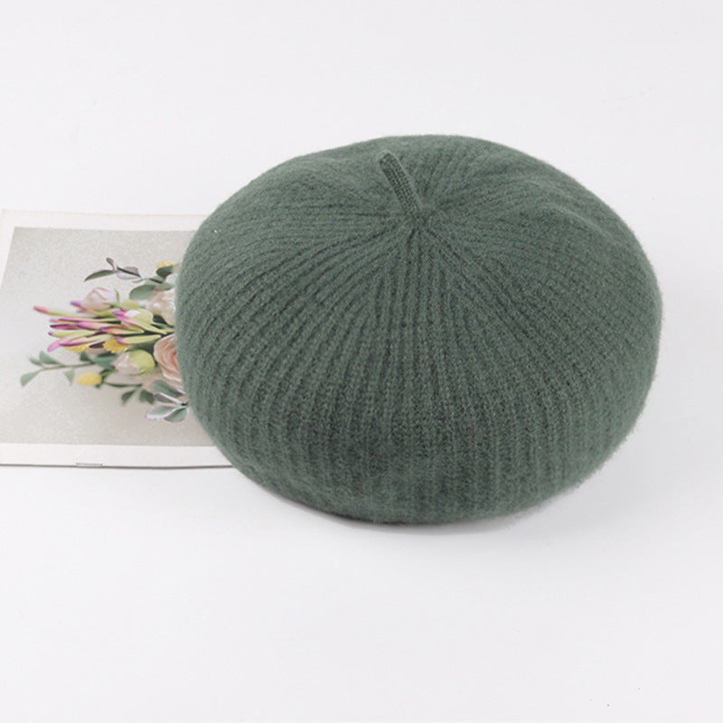 Women's 100% wool beret, view 9 - MRSLM
