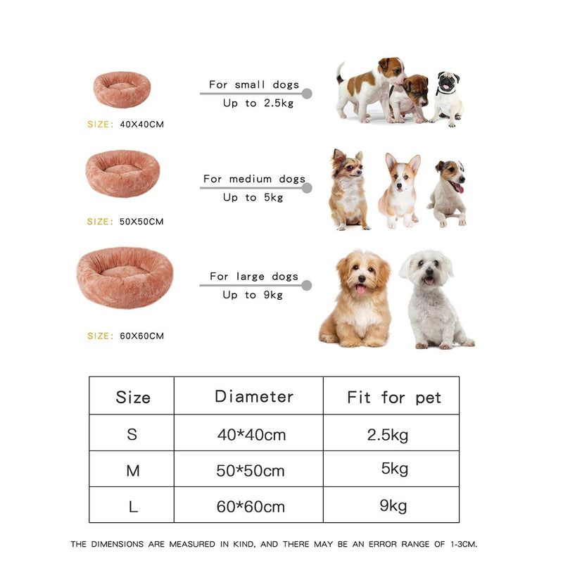 fluffy dog cushion bed, view 9 - MRSLM