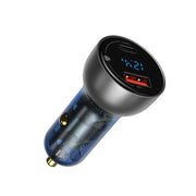 65W fast car charger with LED display, view 3 - MRSLM