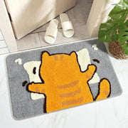 Cartoon flocking non-slip bathroom mat, view 3 - MRSLM