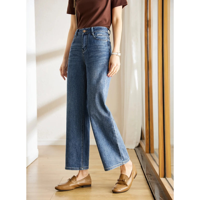 vintage straight leg jeans for women, view 2 - MRSLM