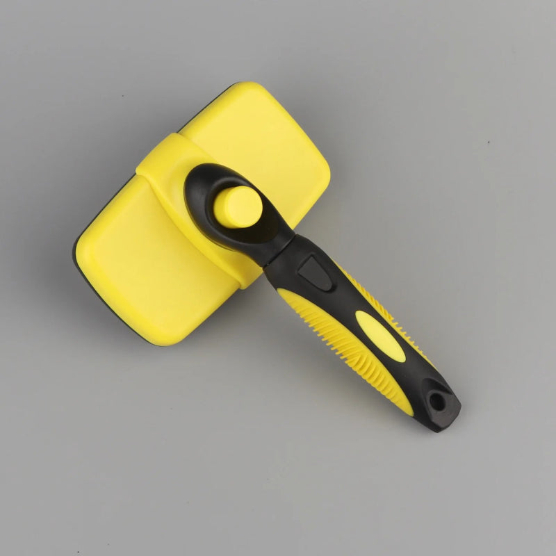 self-cleaning pet brush, view 2 - MRSLM
