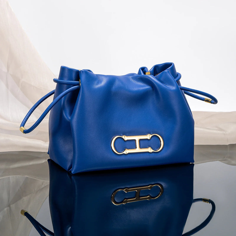 women's drawstring shoulder bag, view 8 - MRSLM