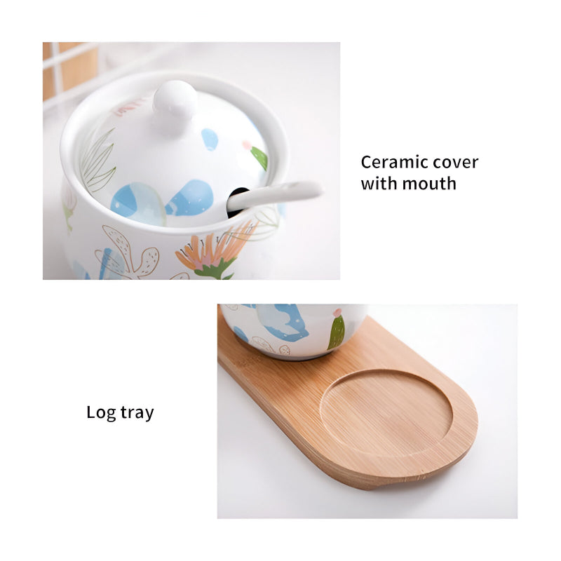 ceramic spice jar set, view 4 - MRSLM
