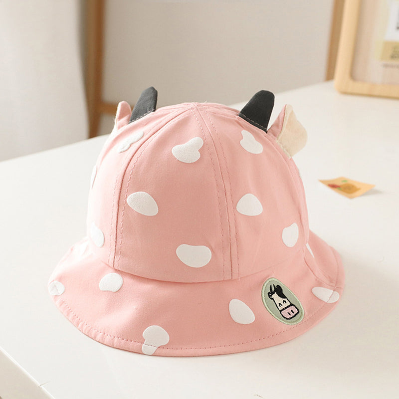 cow pattern kids bucket hat, view 3 - MRSLM