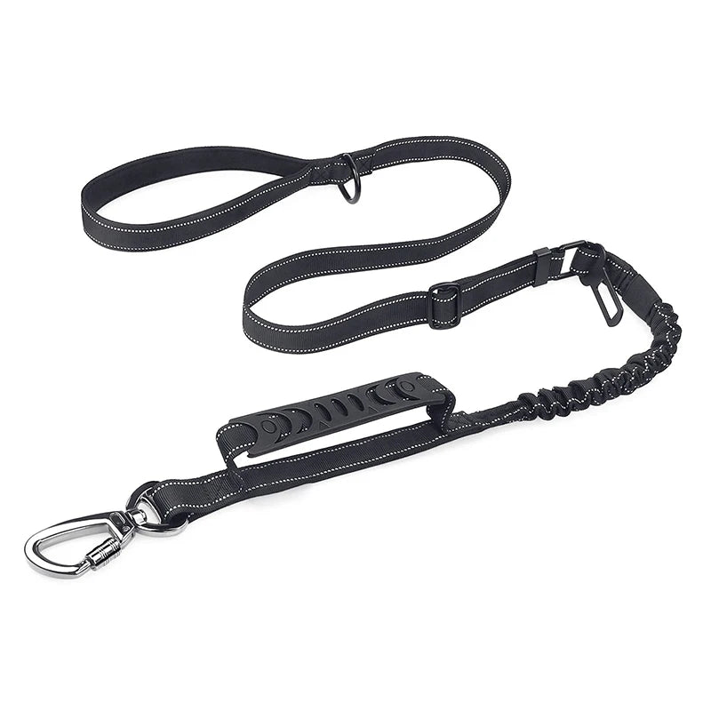no-pull reflective bungee dog leash, view 8 - MRSLM
