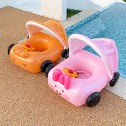 Inflatable car swimming seat ring for kids, view 7 - MRSLM