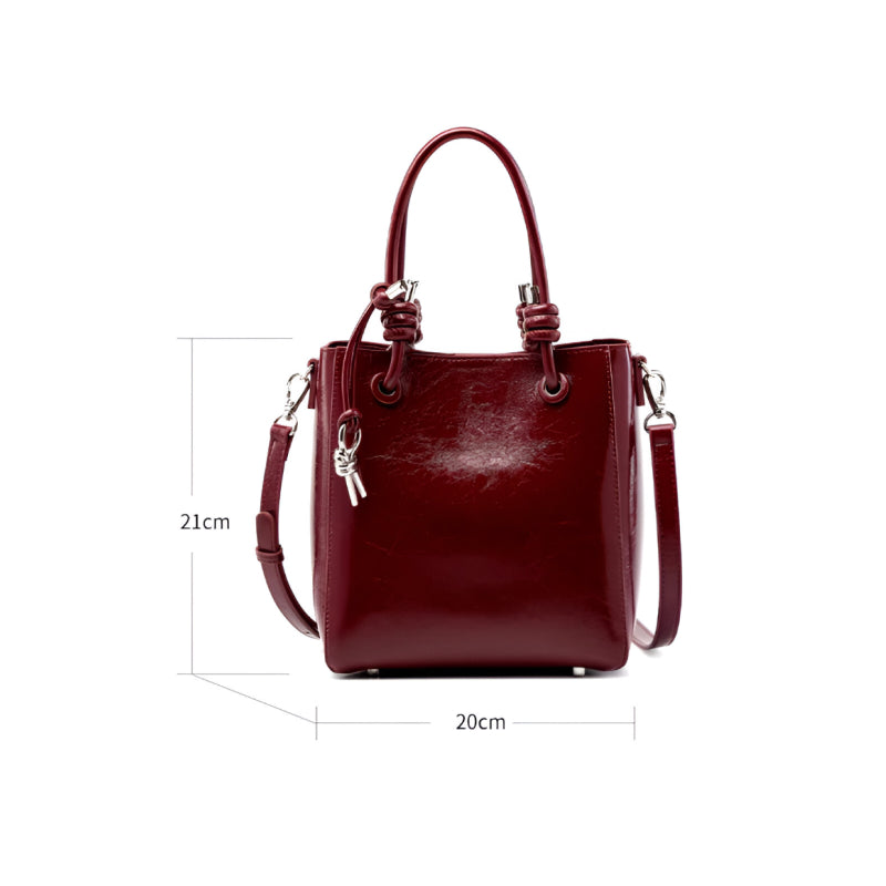 genuine leather crossbody handbag, view 9 - MRSLM