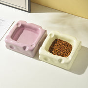 cheese-shaped ceramic pet bowl, view 13 - MRSLM