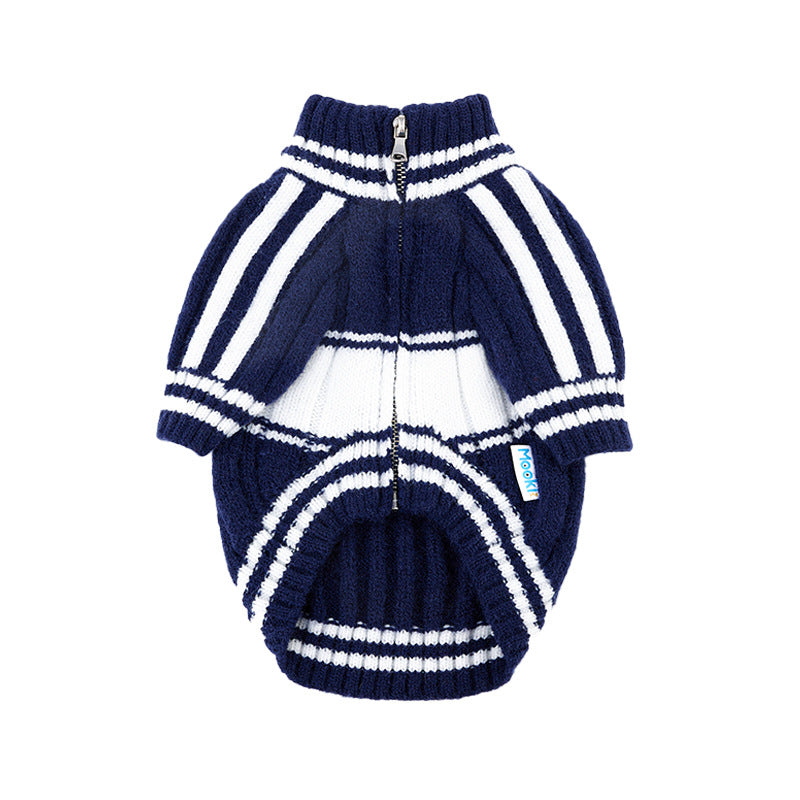 zipper pet cardigan, view 2 - MRSLM