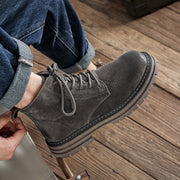 men's vintage leather ankle boots, view 8 - MRSLM