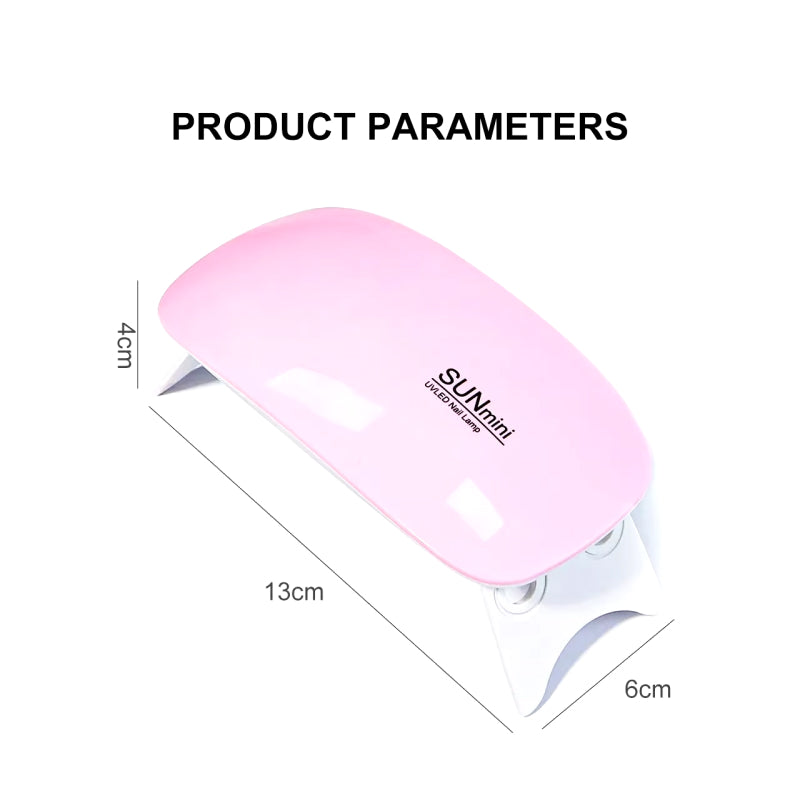 portable 6w mini nail dryer led uv lamp, view 9 - MRSLM