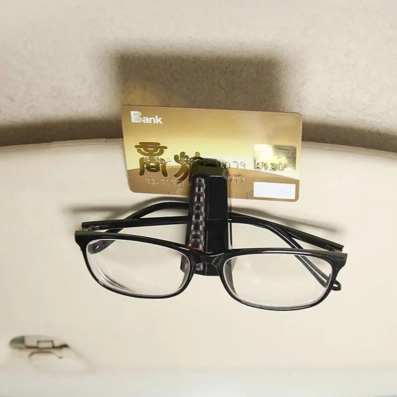 car sun visor sunglass and card clip, view 6 - MRSLM