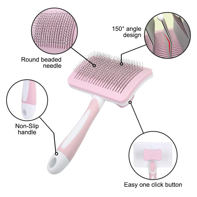 self-cleaning cat brush, view 8 - MRSLM