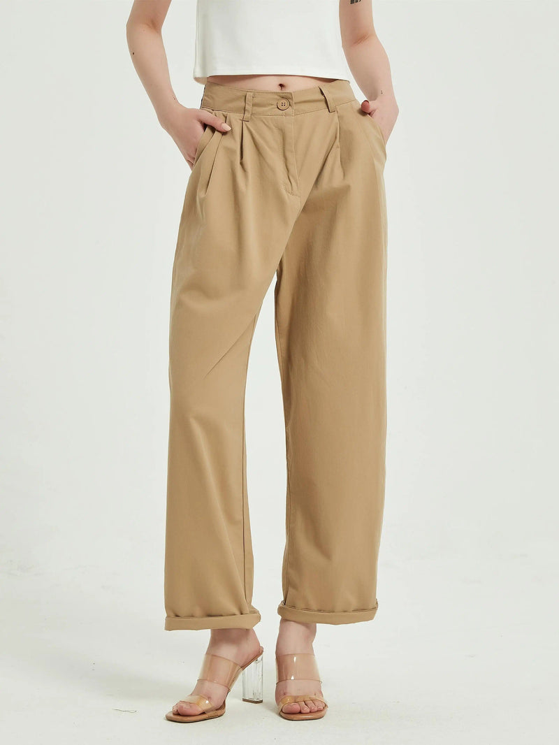 vintage high waist wide leg pants, view 2 - MRSLM