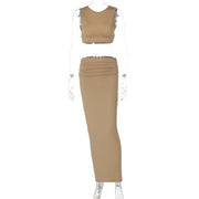 women's tank top and long skirt set, view 7 - MRSLM