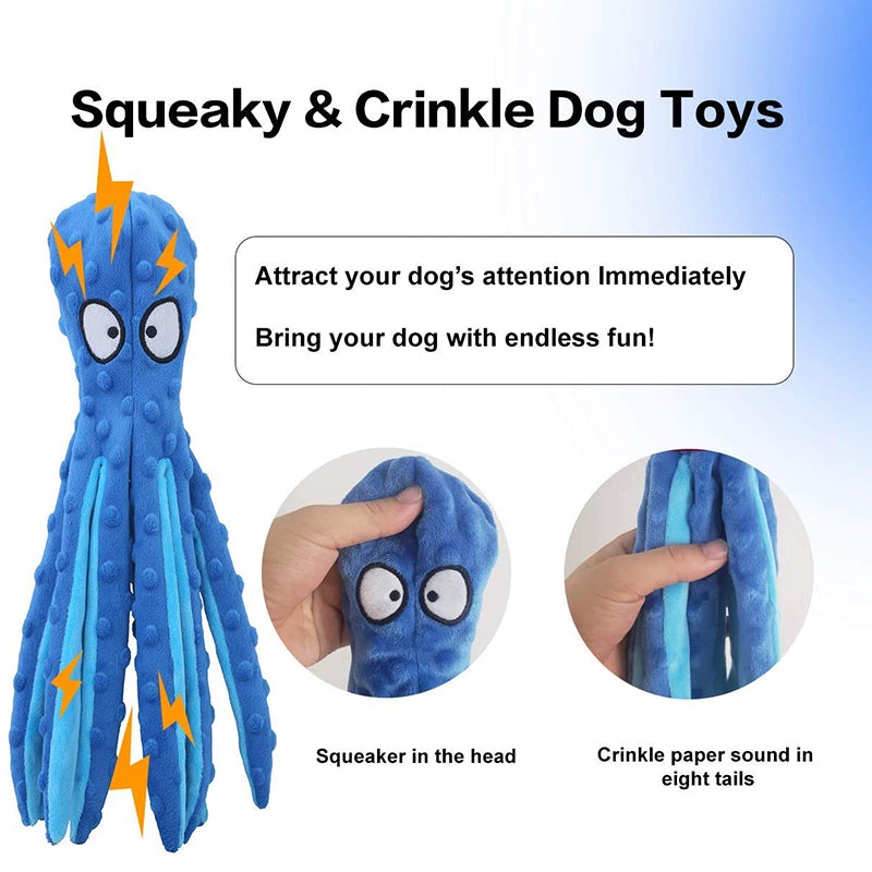 octopus chew toy for dogs, view 7 - MRSLM