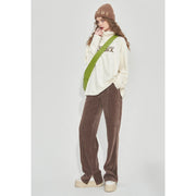 high waist fleece sports pants, view 4 - MRSLM