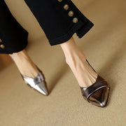 leather pointed toe sandals, view 16 - MRSLM