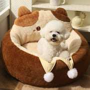 Cozy winter cat and dog bed, view 7 - MRSLM