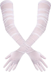 Women's long opera mesh gloves, view 6 - MRSLM