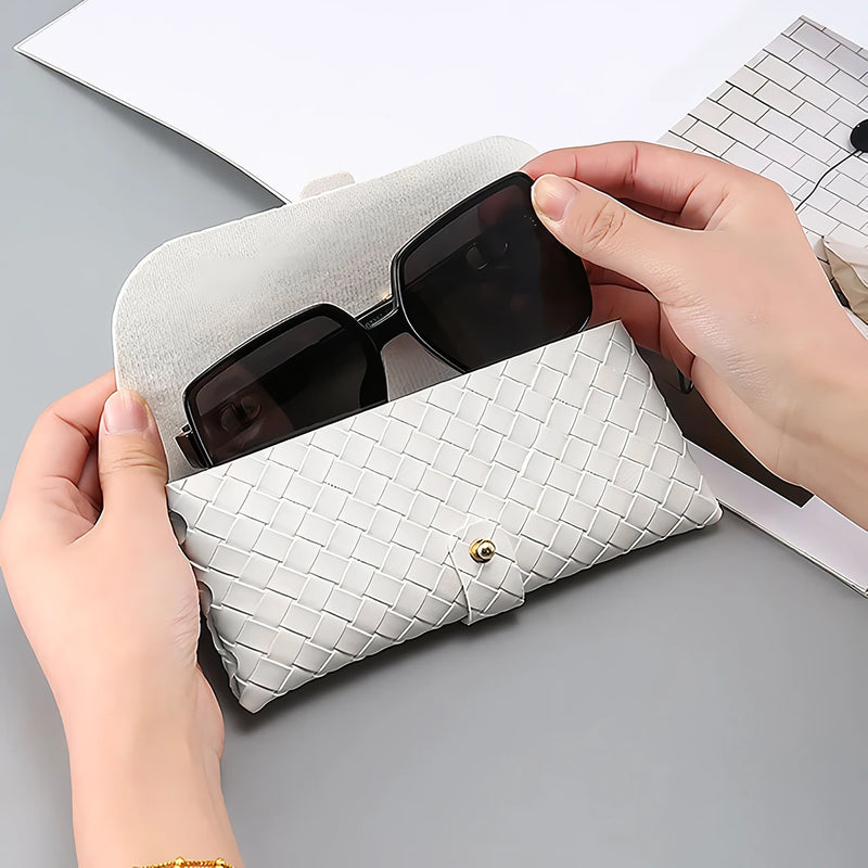 twist braided sunglasses case, view 6 - MRSLM