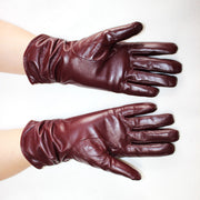 women's retro sheepskin riding gloves, view 16 - MRSLM