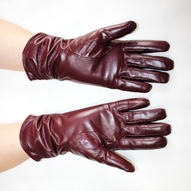 women's retro sheepskin riding gloves, view 16 - MRSLM