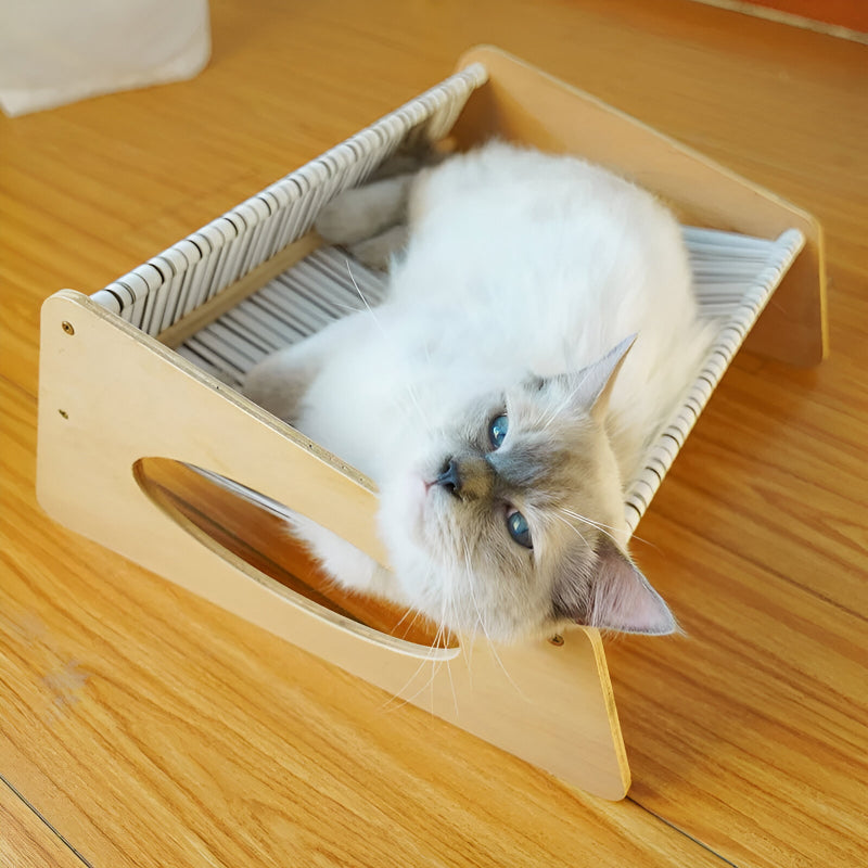 solid wood cat hammock, view 7 - MRSLM