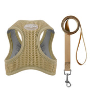reflective mesh cat and small dog harness set, view 4 - MRSLM
