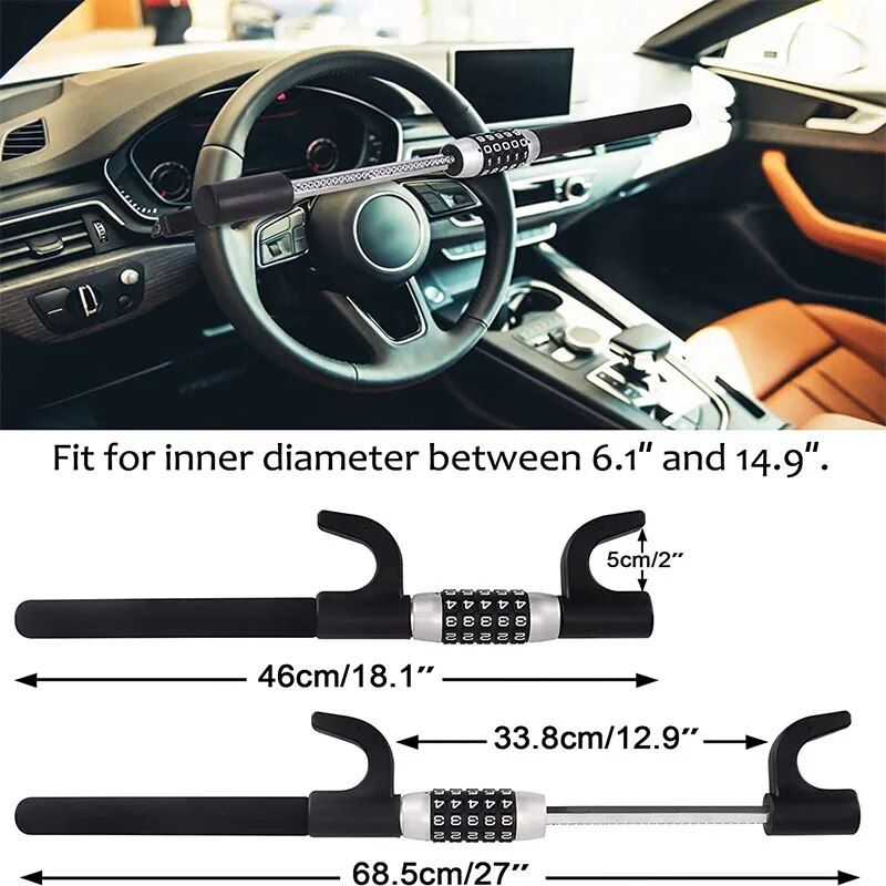 keyless steering wheel lock, view 7 - MRSLM