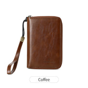 retro business PU leather passport wallet, view 4 - MRSLM