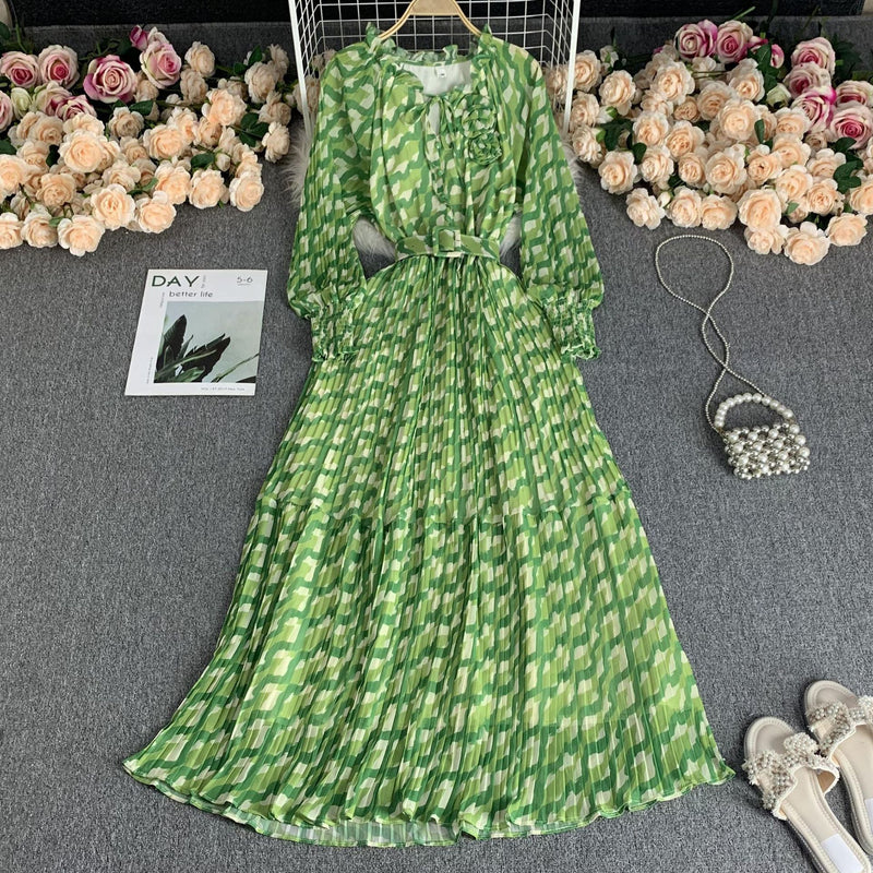 Long chiffon vacation dress, view 5 - MRSLM