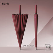 24-rib windproof long handle umbrella, view 6 - MRSLM