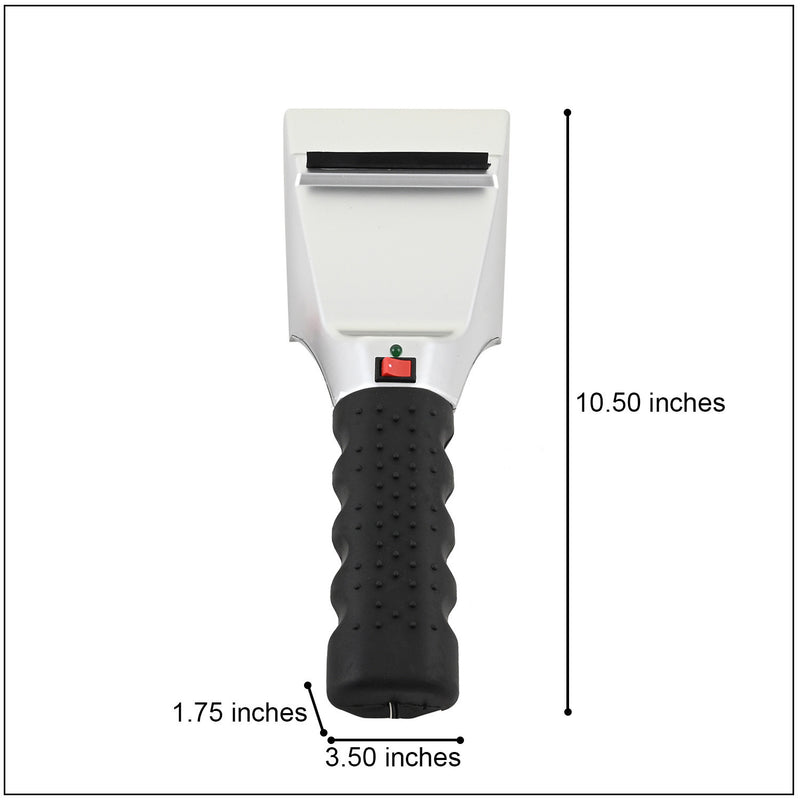Heated handheld ice scraper for cars, view 3 - MRSLM