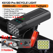 Ultra-bright USB-C rechargeable bike light set, view 7 - MRSLM