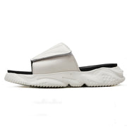 men's leather slide sandals, view 4 - MRSLM