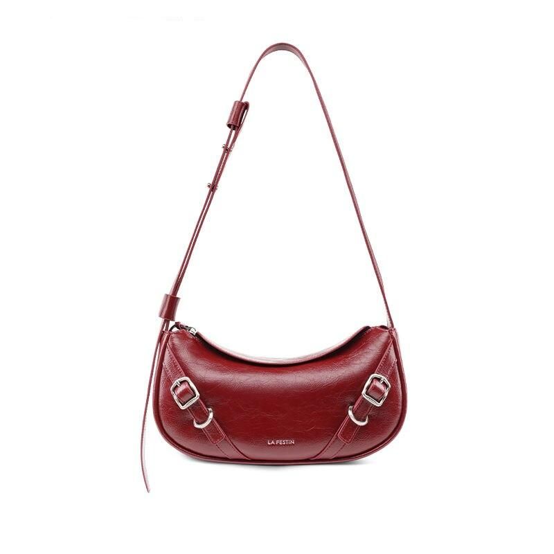 shoulder and crossbody baguette bag, view 13 - MRSLM