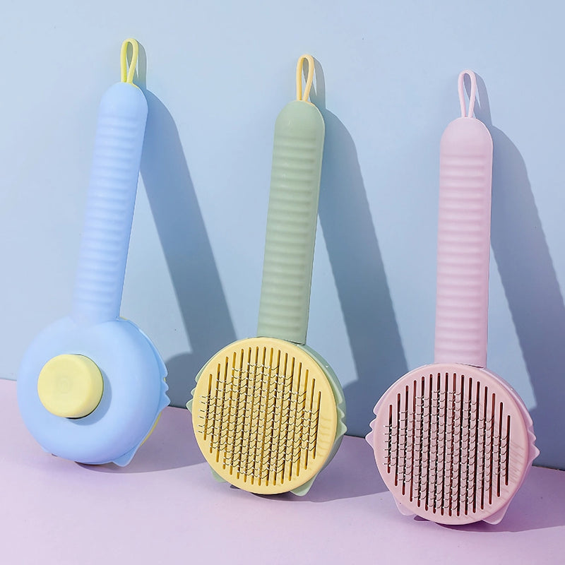 self-cleaning cat and dog hair brush - MRSLM