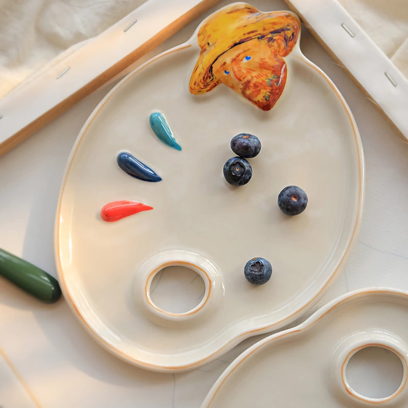Ceramic palette for watercolor and gouache, view 6 - MRSLM