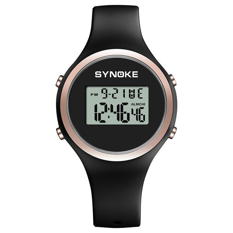 Electronic silicone band watch for students, view 2 - MRSLM