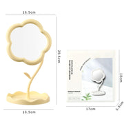 sunflower makeup mirror with jewelry hooks, view 9 - MRSLM