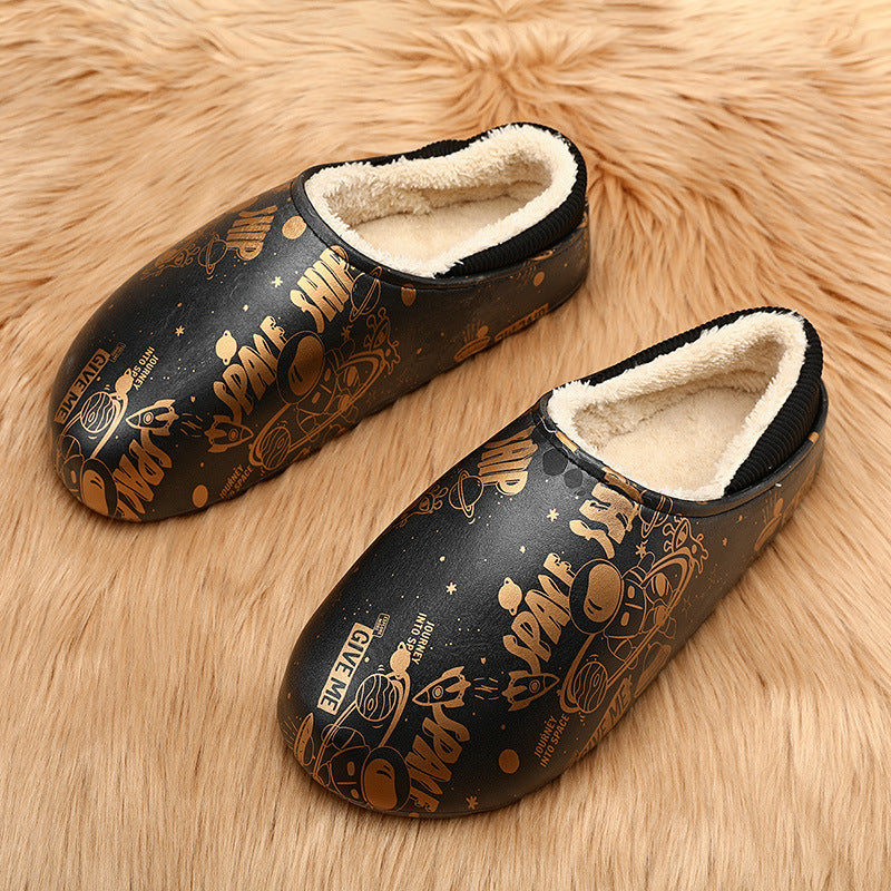 winter plush warm slippers - MRSLM