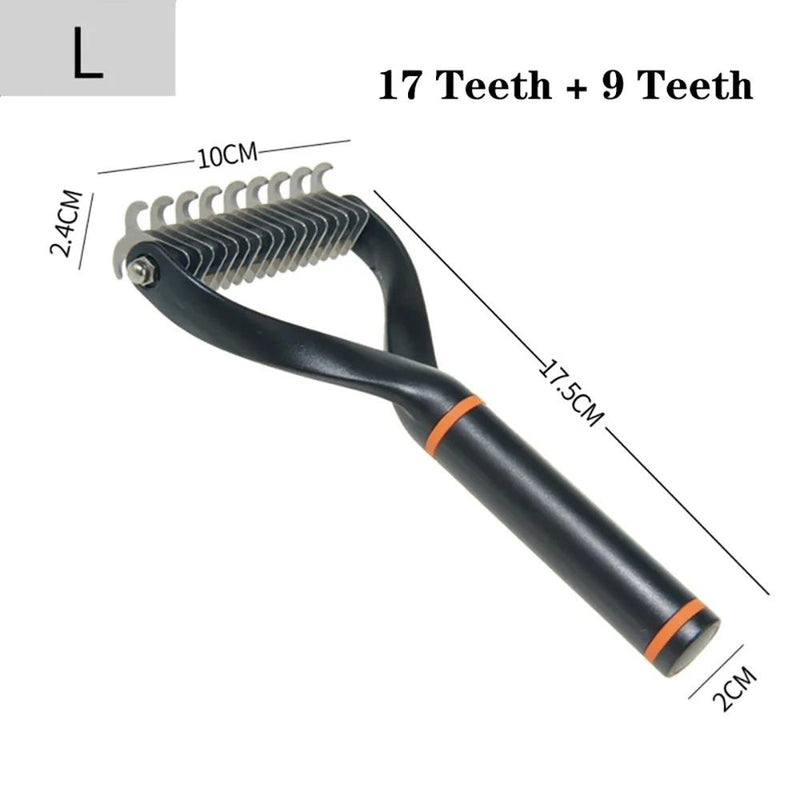 double-sided pet deshedding brush, view 13 - MRSLM