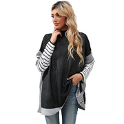 women's batwing sleeve half-high neck sweater, view 6 - MRSLM
