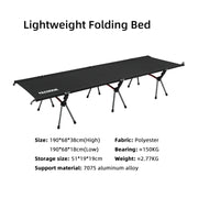 portable folding camping cot, view 4 - MRSLM